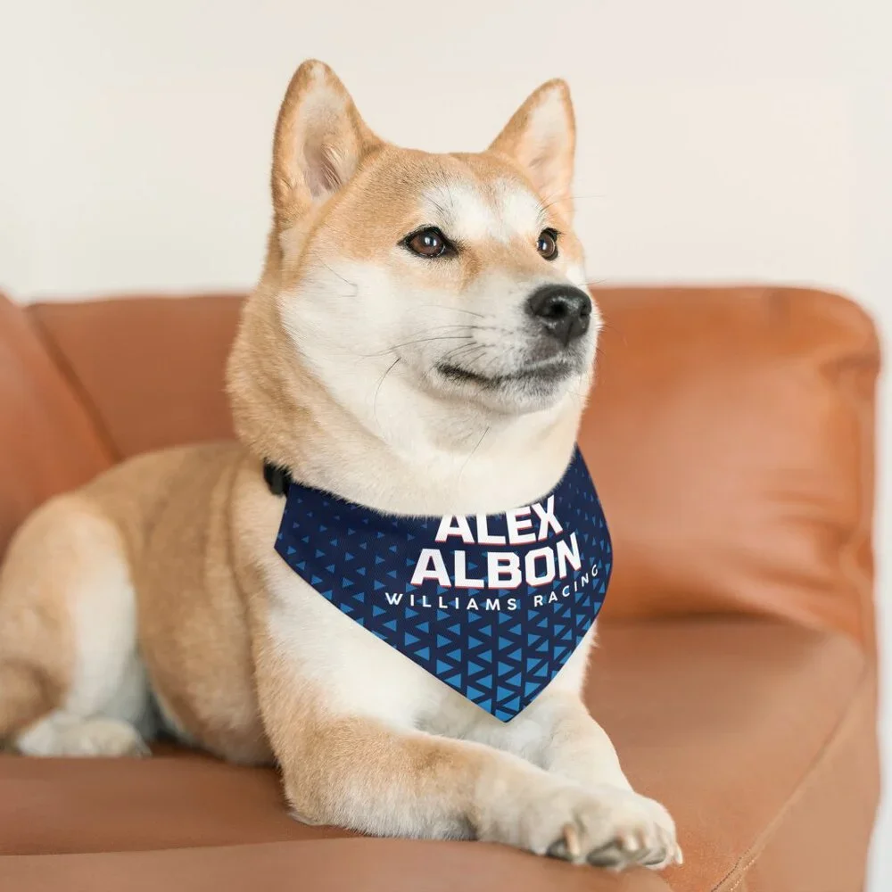Alex Albon Dog Bandana size Large Formula 1 Dog Collar